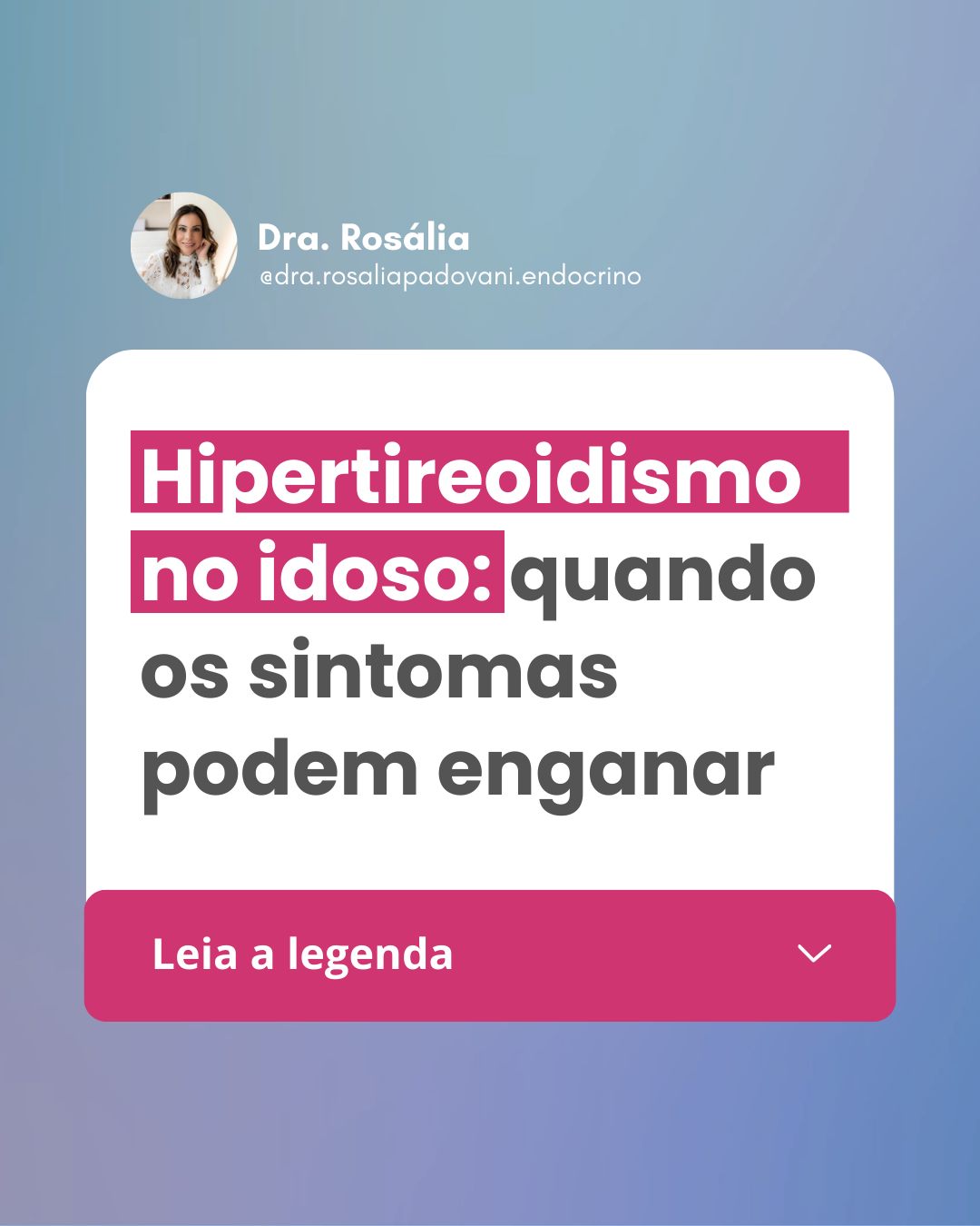 Leia mais sobre o artigo Hipertireoidismo no idoso: quando os sintomas podem enganar