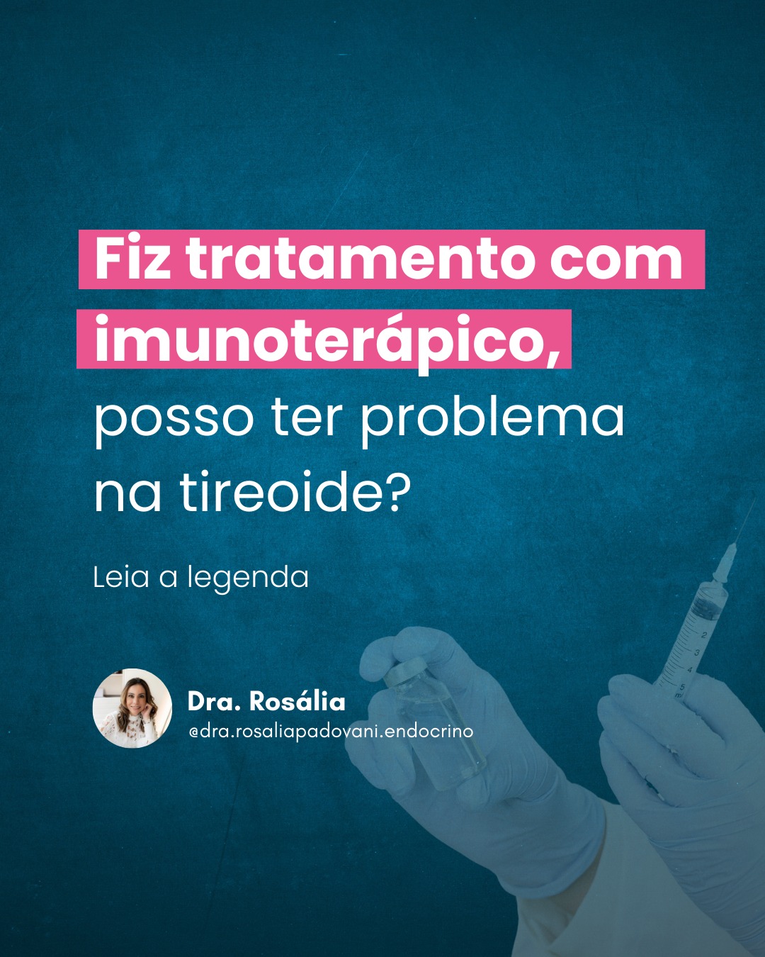 Leia mais sobre o artigo Fiz tratamento com imunoterápico, posso ter problema na tireoide?
