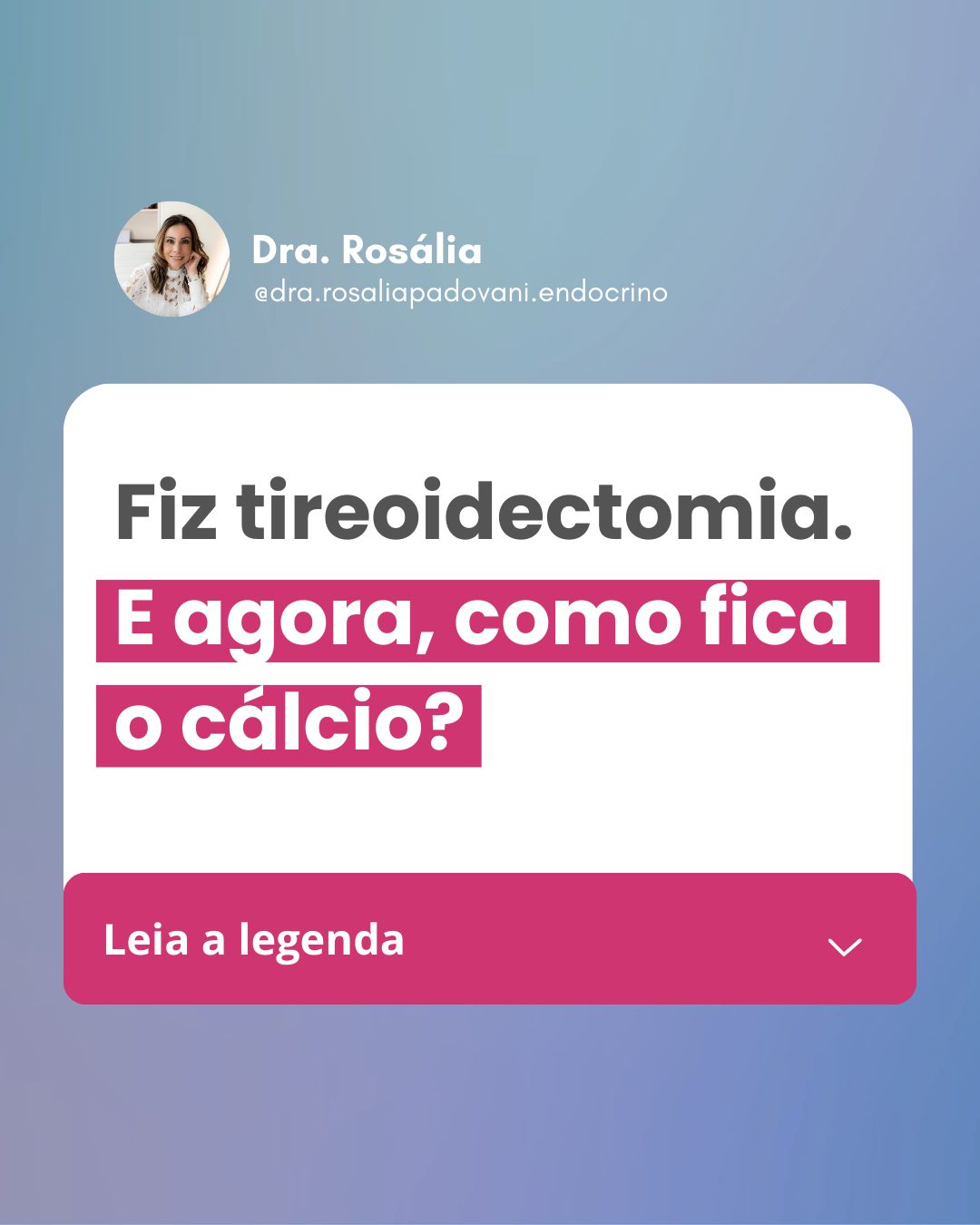 Leia mais sobre o artigo Fiz tireoidectomia. E agora, como fica o cálcio?