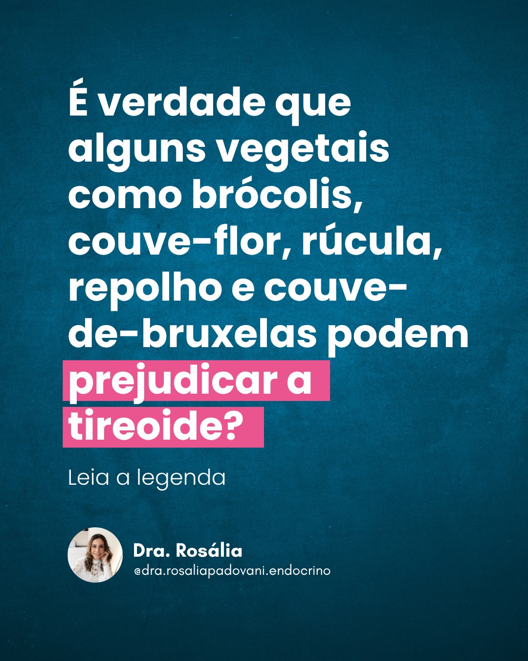 Leia mais sobre o artigo É verdade que alguns vegetais como brócolis, couve- flor, rúcula, repolho e couve-de-bruxelas podem prejudicar a tireoide?