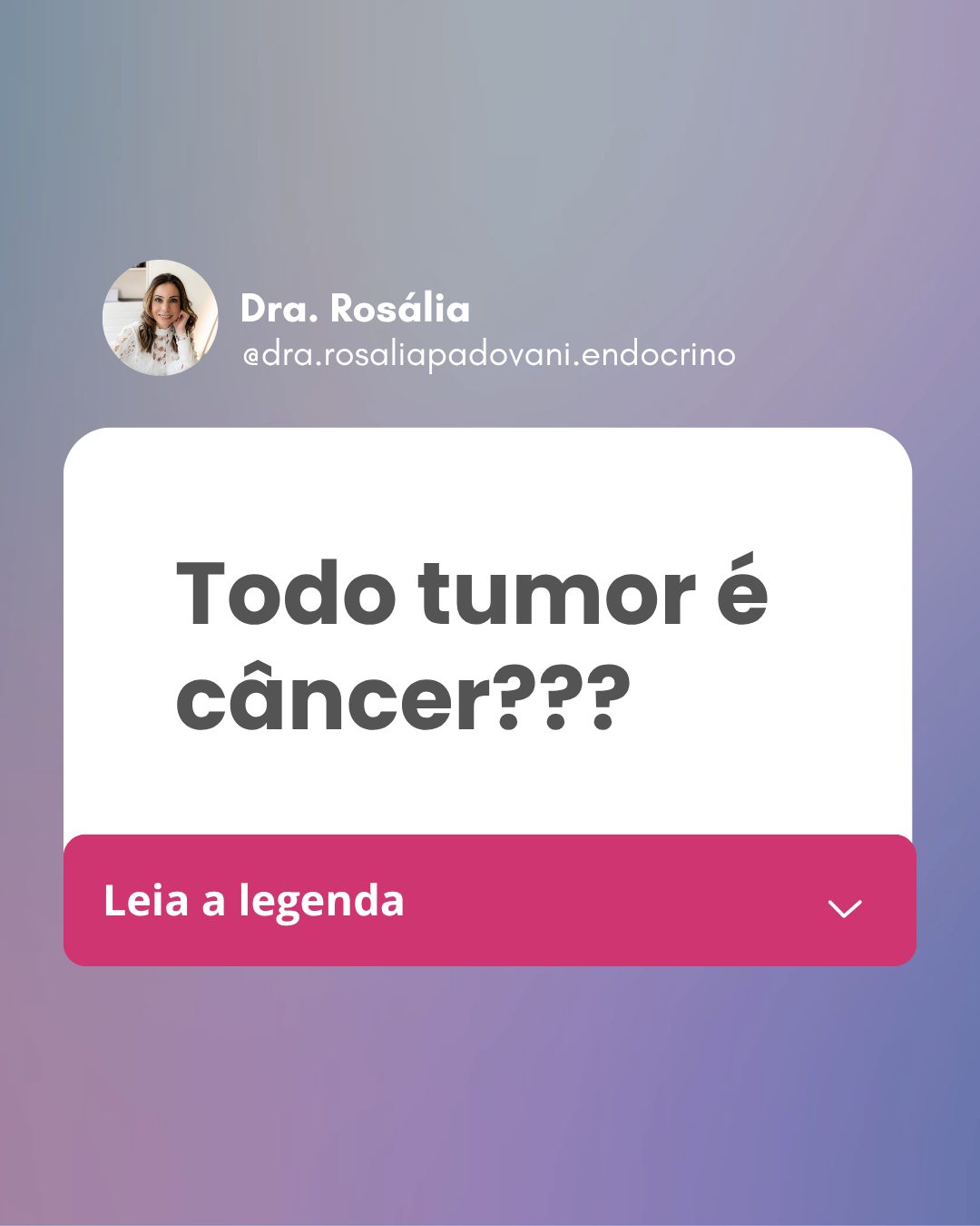 Leia mais sobre o artigo Todo tumor é câncer?