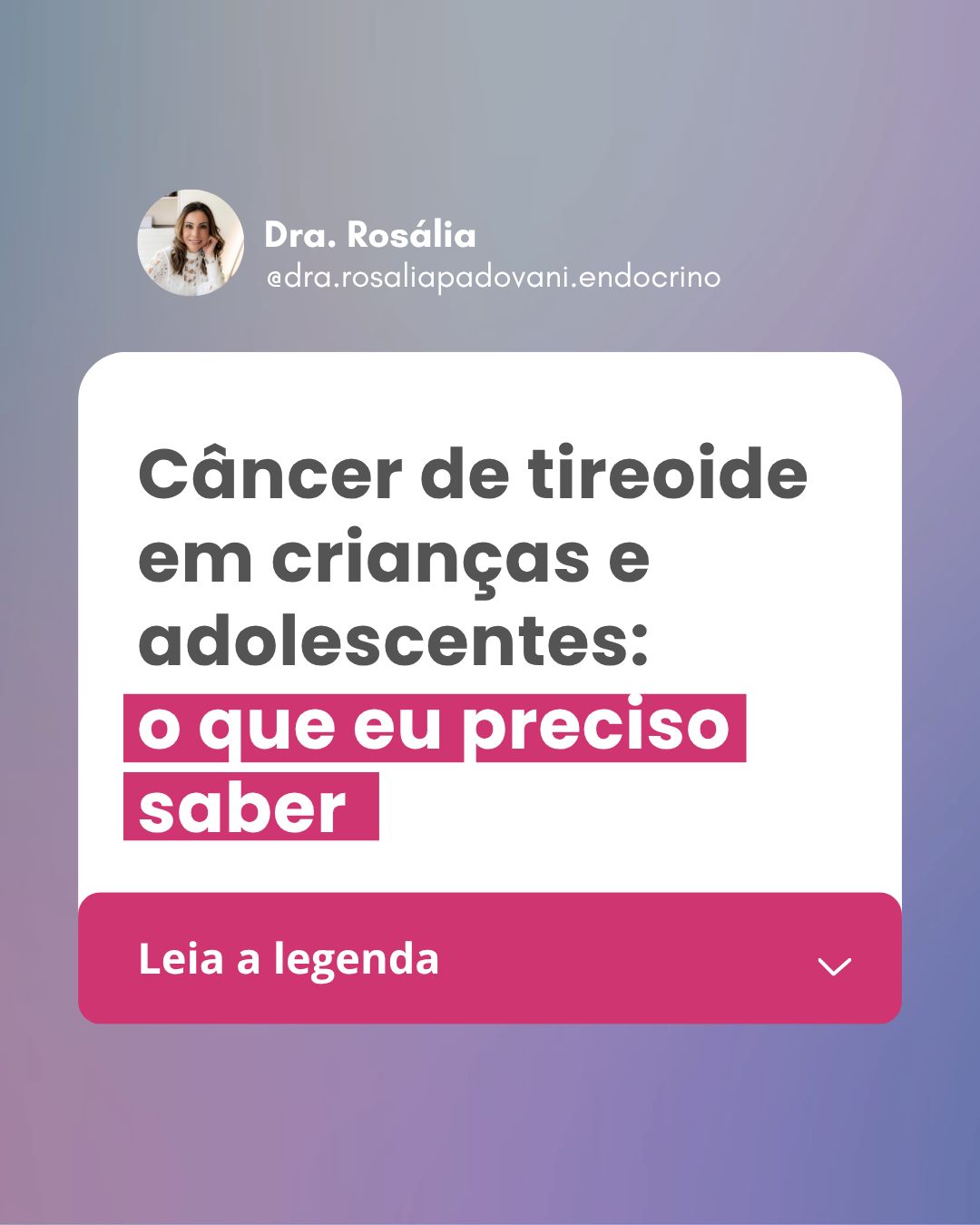 Leia mais sobre o artigo Câncer de tireoide em crianças e adolescentes: o que eu preciso saber