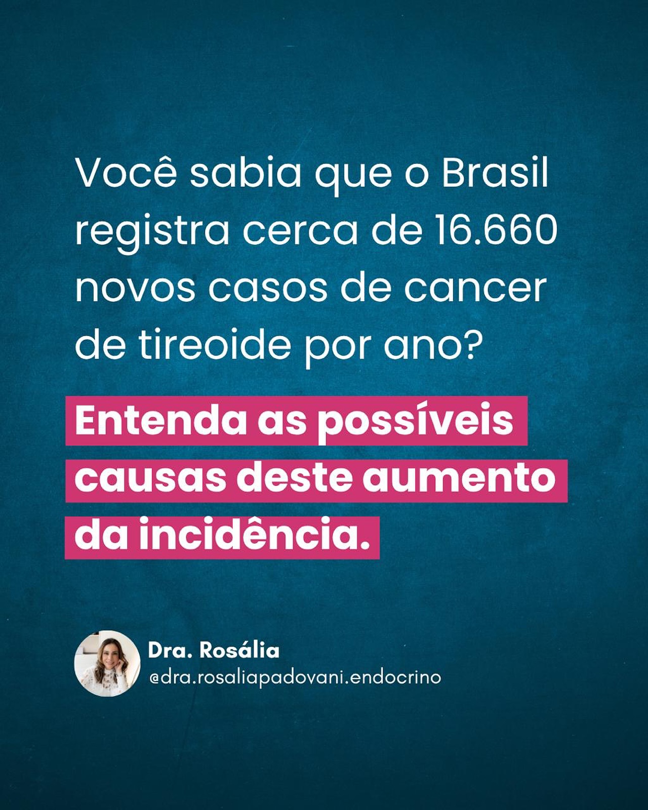 Leia mais sobre o artigo Você sabia que o Brasil registra cerca de 16.660 novos casos de cancer de tireoide por ano? Entenda as possíveis causas deste aumento da incidência