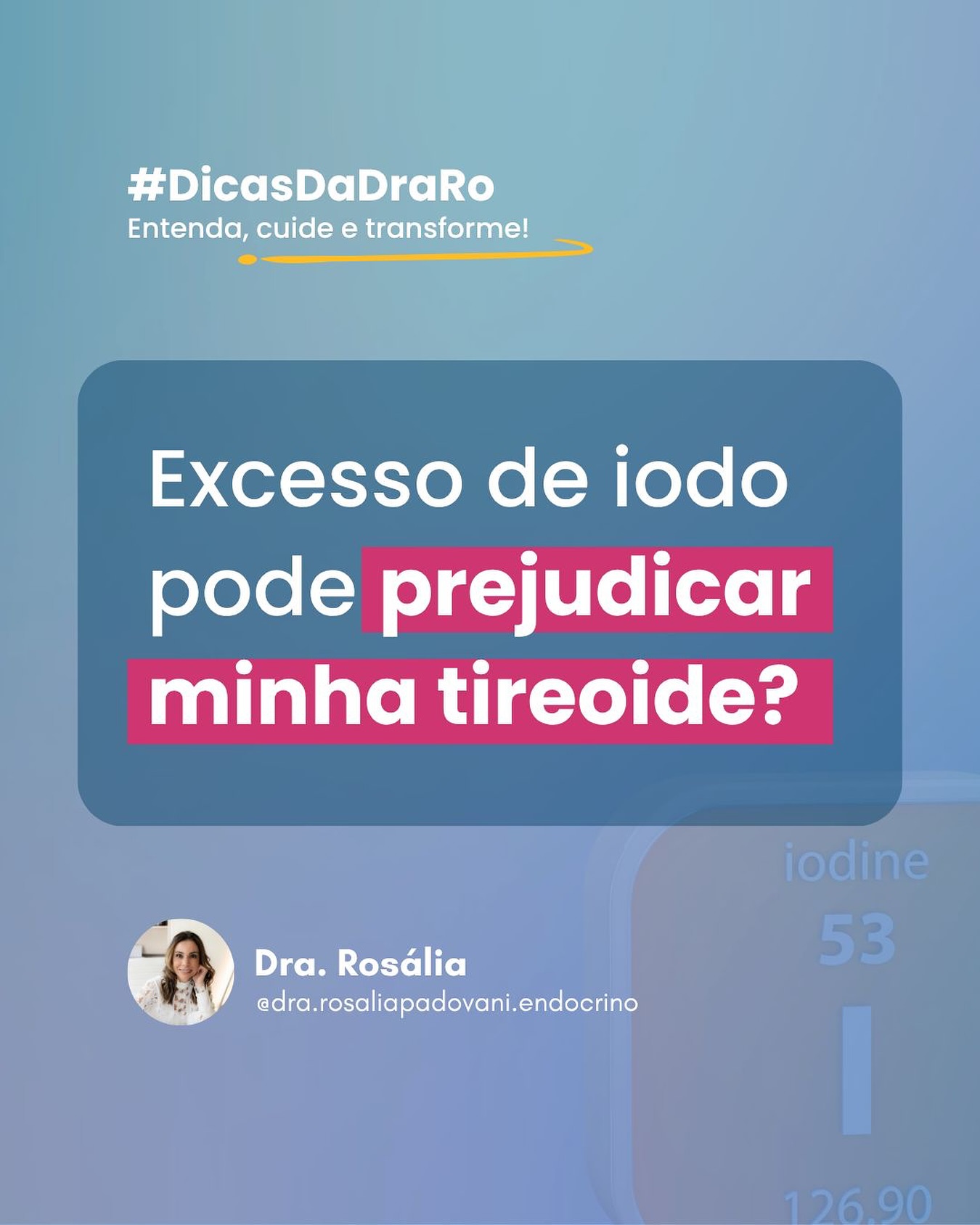 No momento, você está visualizando Excesso de iodo pode prejudicar minha tireoide?