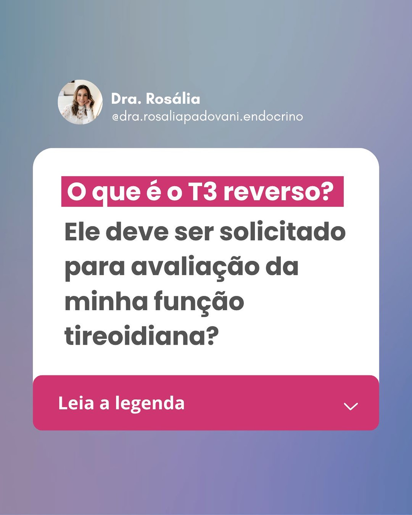 No momento, você está visualizando O que é o T3 reverso ? Ele deve ser solicitado para avaliação da minha função tireoidiana?